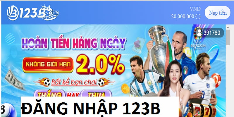 Đăng nhập vào nhà cái 123B